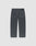 Back view of LFDY Baggy Denim by LIVE FAST DIE YOUNG in dark gray with two back pockets and white stitching, laid flat on a light background. Made from 100% Baumwolle for comfort and durability.