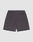 The Live Fast LF Shorts by LIVE FAST DIE YOUNG are dark gray, wide-fit athletic shorts with an elastic waistband, side pockets, and a single back pocket. Their minimalist design offers comfort and style on a plain white background.