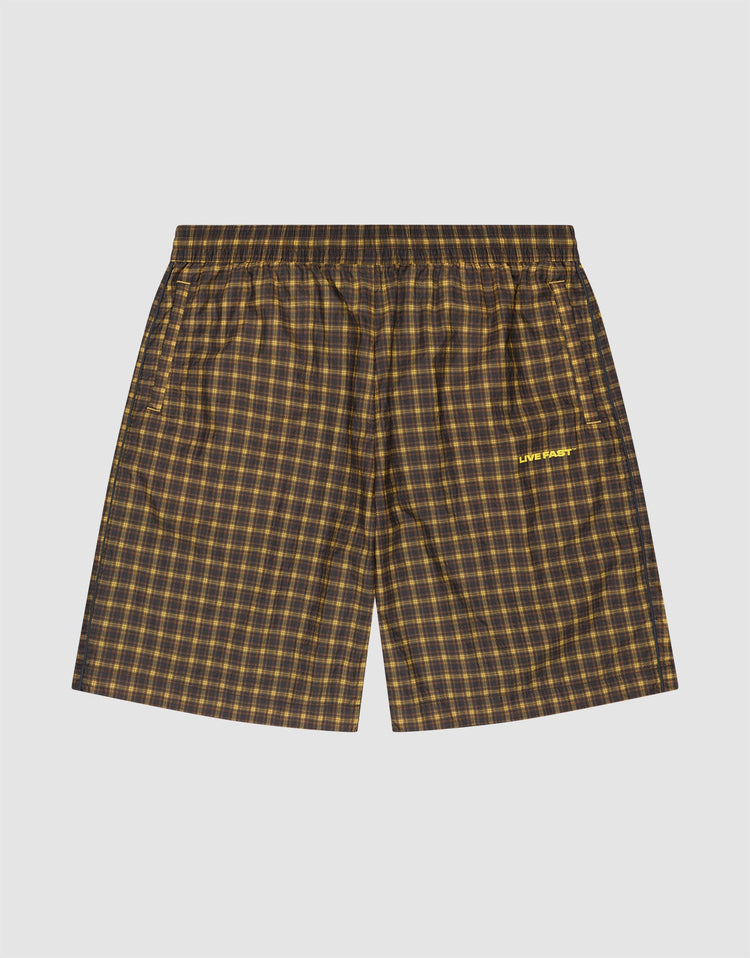 Live Fast Nylon Shorts