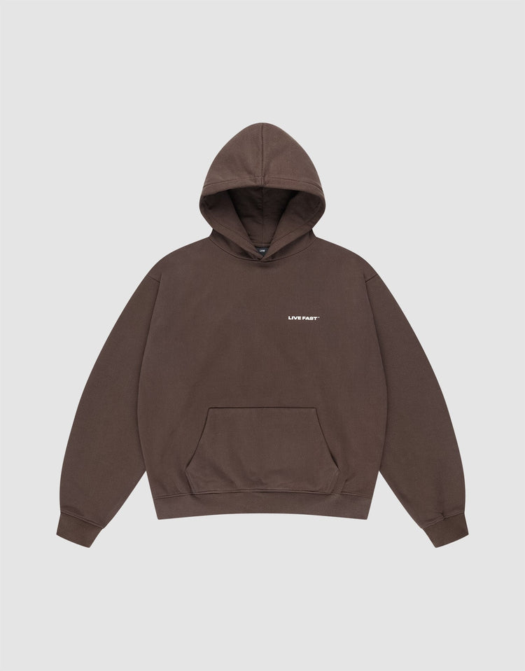 Live Fast Plain Hooded