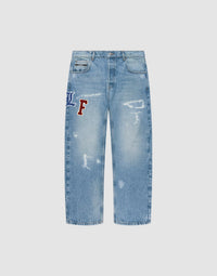 LFDY Patched Straight Denim