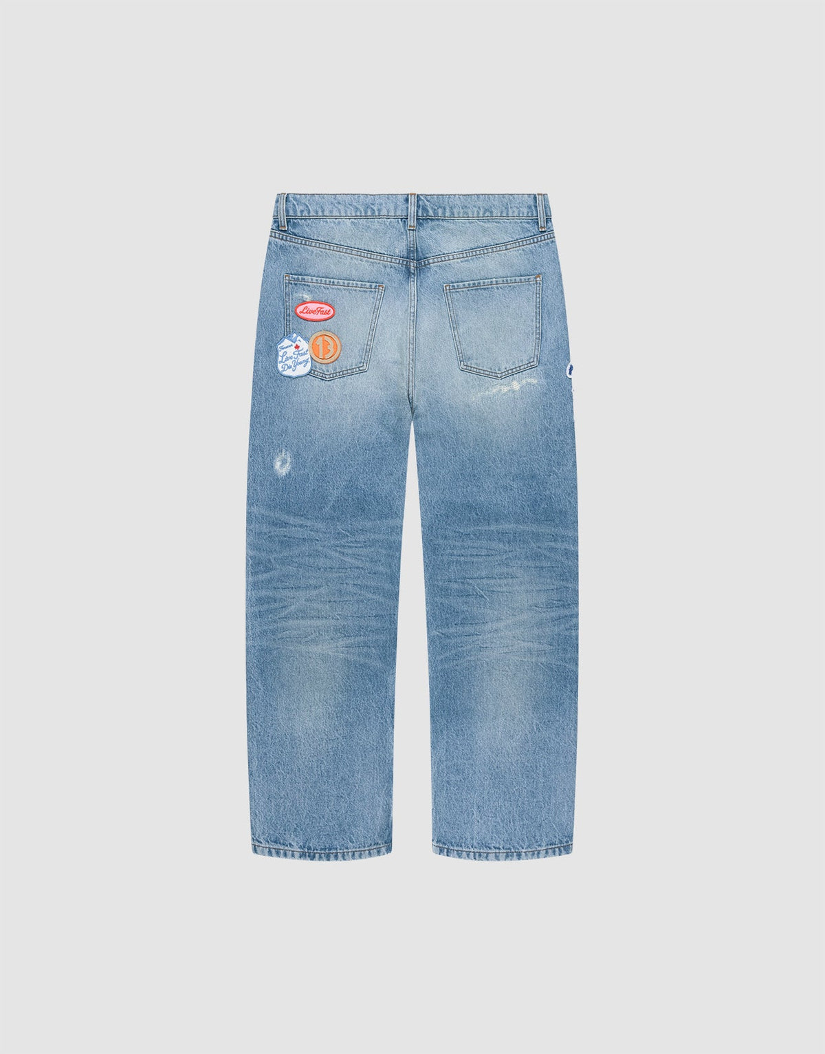 LFDY Patched Straight Denim