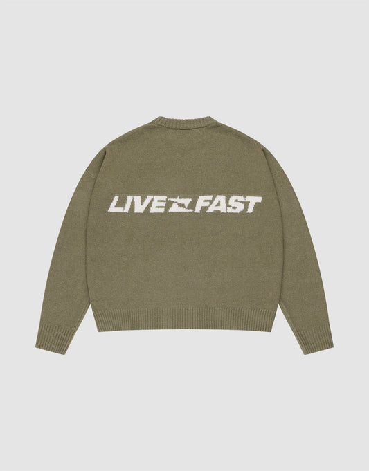 Live Fast Boucle Sweater