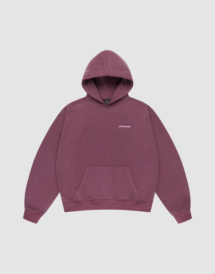 Live Fast Plain Hooded