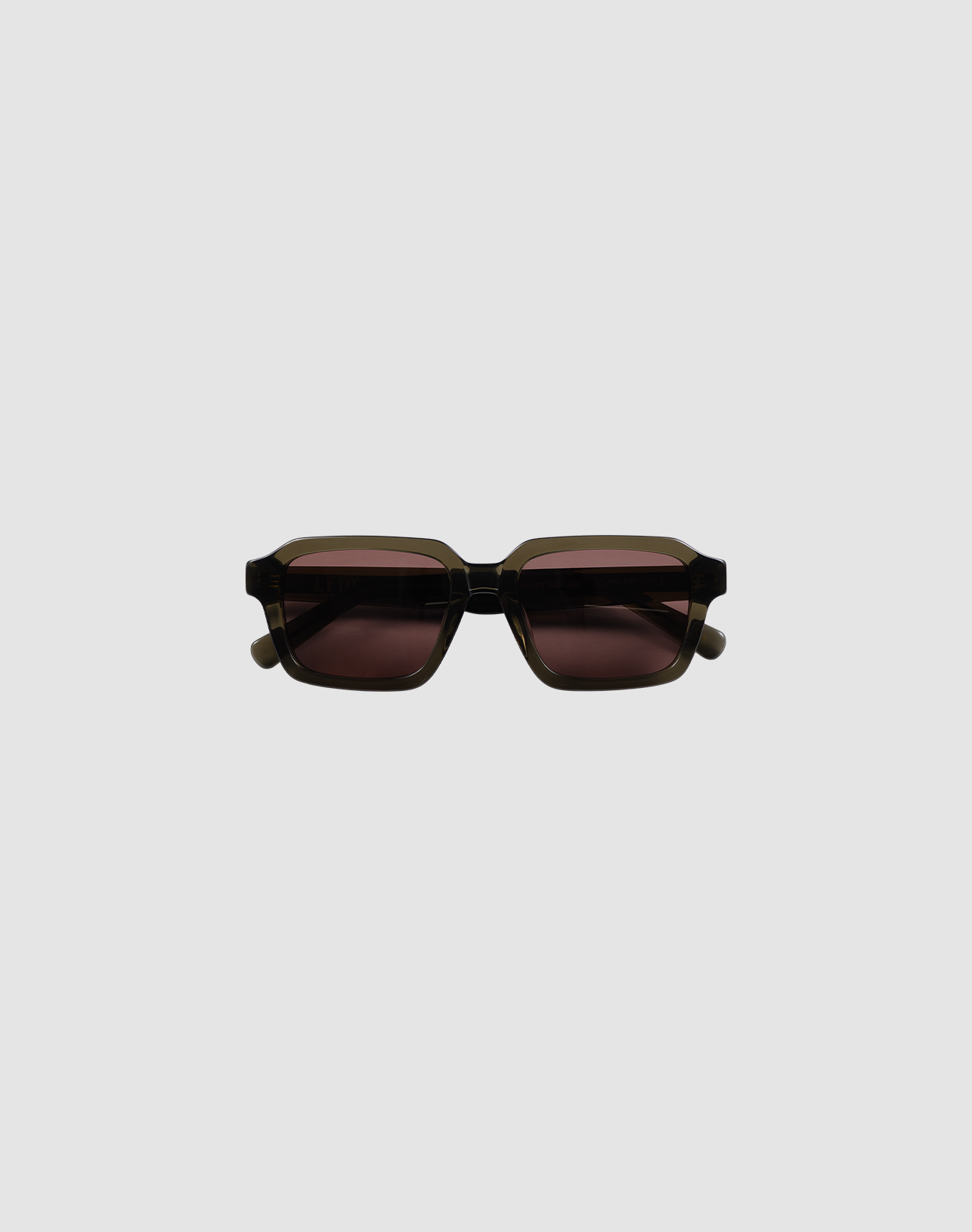 The LFDY Forma rectangular black sunglasses by LIVE FAST DIE YOUNG feature dark tinted lenses, displayed against a plain light gray background.
