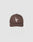 The LF Snapback by LIVE FAST DIE YOUNG is a brown baseball cap made from 100% Baumwolle, featuring a white LF logo embroidered on the front and a snap closure. It is centered against a plain light gray background.