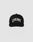 The Live Fast Unstructured Cap by LIVE FAST DIE YOUNG is a black baseball cap featuring a Flag Label and bold white LIVE FAST Logo-Stick embroidery on the front, shown against a plain light gray background.