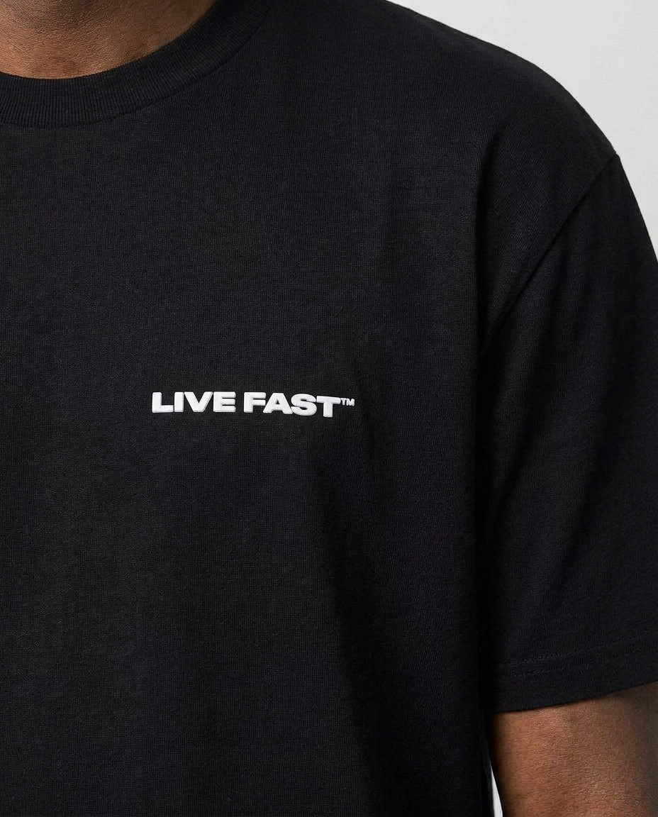 Live Fast Plain Tee