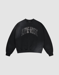 Live Fast Rhinestone Sweater