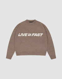 Live Fast Boucle Sweater