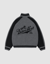 Boxy Knit Zip Jacket