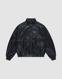 Live Fast Leather Trackjacket