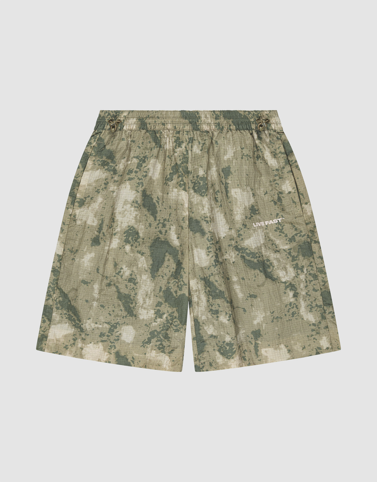 Live Fast Nylon Shorts