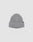 A gray LIVE FAST DIE YOUNG Rib Knit Beanie in One Size, featuring a folded brim and a small black flag label on the side, displayed against a plain white background.