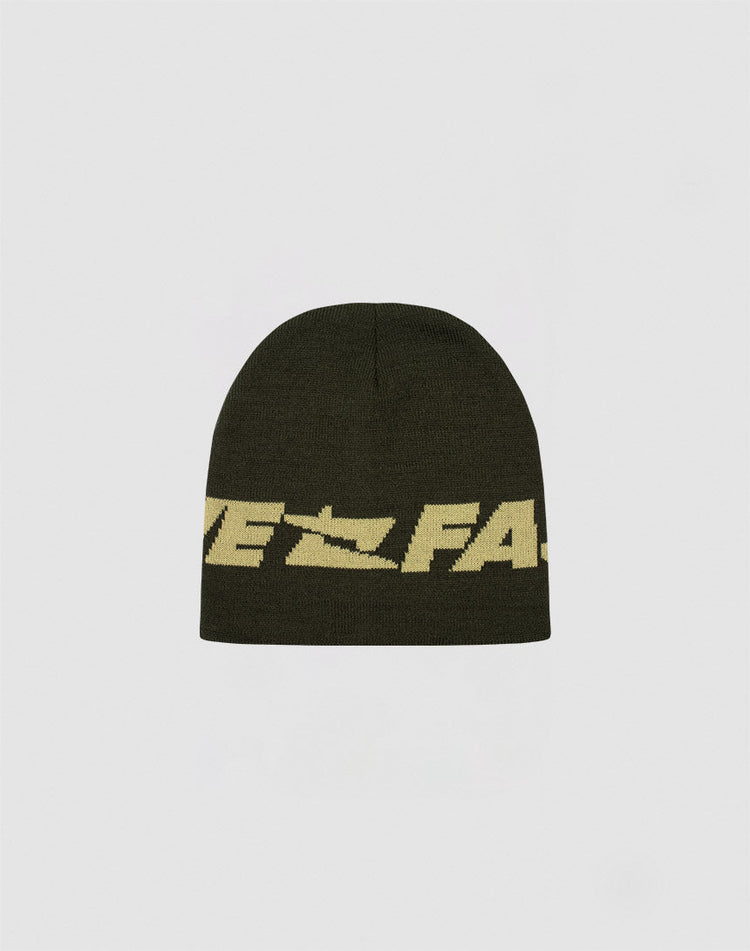 Live Fast Jacquard Beanie