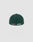 The LFDY x NEW ERA 59FIFTY Low Profile cap by LIVE FAST DIE YOUNG is shown from the back in dark green, with small embroidered flags, white Zero Past cursive text, and partially visible red side patches on a light gray background.
