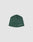 The Live Fast Performance Beanie by LIVE FAST DIE YOUNG is a fitted green hat featuring a small reflective white LIVE FAST logo print on the lower right, shown against a plain light gray background.
