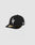The LFDY x NEW ERA 59FIFTY Low Profile Fitted Cap by LIVE FAST DIE YOUNG features a black design, curved brim, bold white LF logo front, New Era side logo, official stickers on the brim, and a modern low profile silhouette.